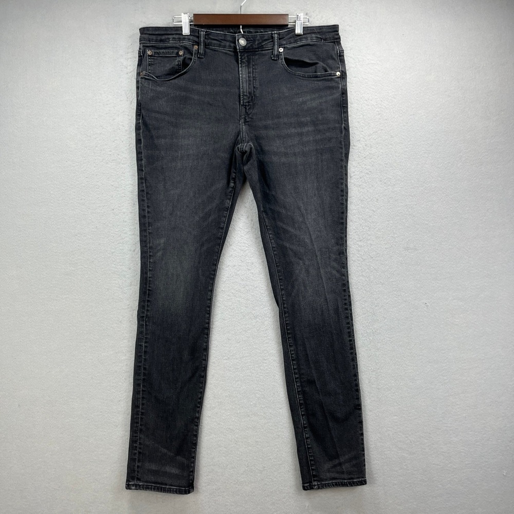 American Eagle Jeans Mens 38x33* Black Stacked Skinny Airflex+ Denim Streetwear